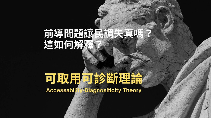 前導問題讓民調失真嗎？這如何解釋？可取用可診斷理論的角度 Accessability-Diagnositicity Theory